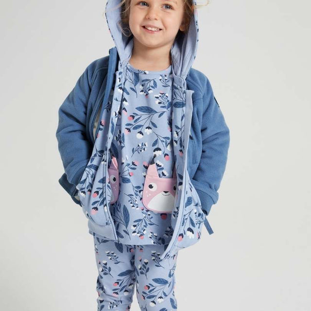 Blue squirrel pocket tunic