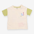 Cream and green lemur t-shirt