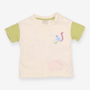 Cream and green lemur t-shirt