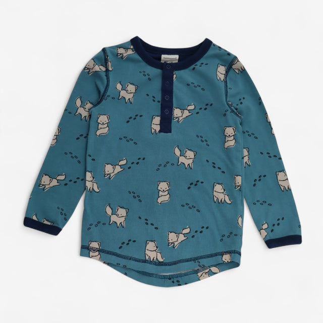 T-shirt LS Blue with Puppy