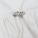 Bolero Cardigan Cream with Brooch Fastening