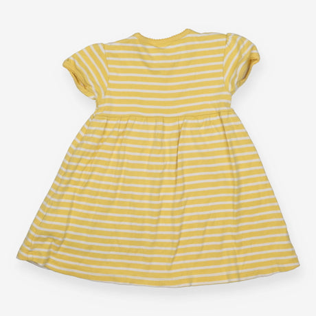 Dress Yellow Stripe Toucan Flowers