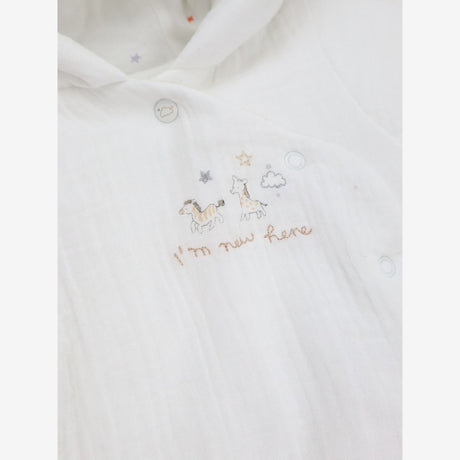 Baby Coat White "I'm New Here"