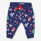 Cuffed Jogger Navy Festive with Royal Guards