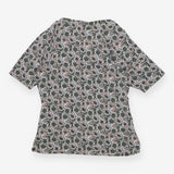 T-shirt green floral wrap