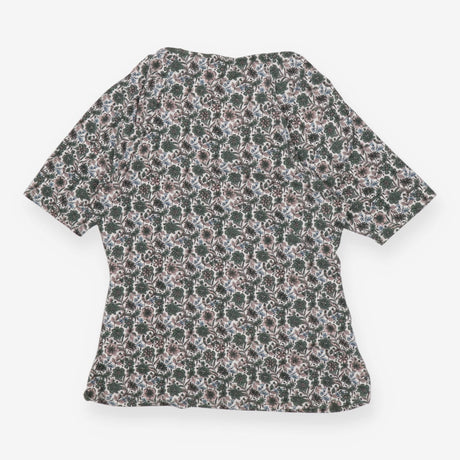 T-shirt green floral wrap