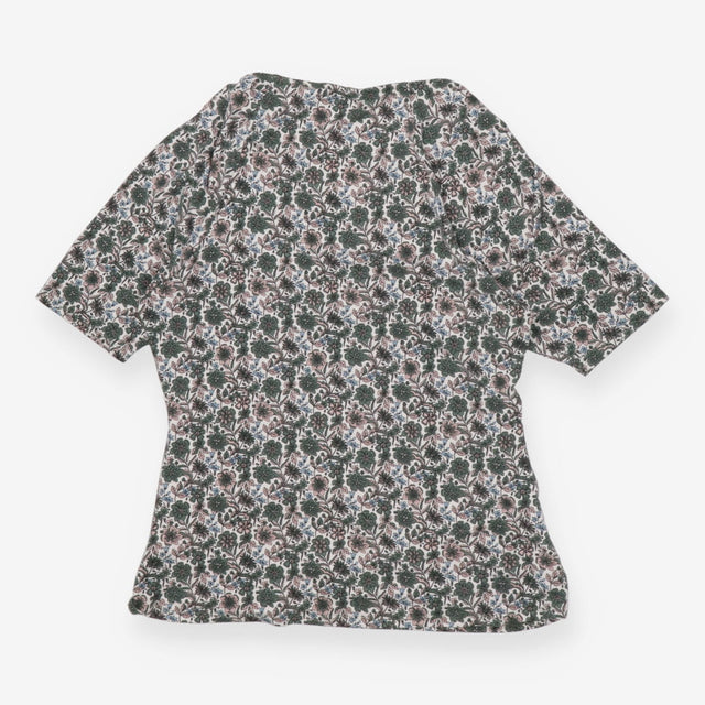 T-shirt green floral wrap