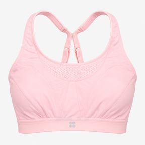 Pink Ultra High-Support Running Sports Bra