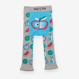 Leggings Knit Grey Fruit