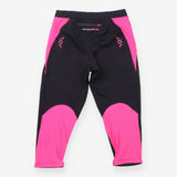 Running Leggings Black Pink Capri Performance
