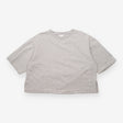 Grey Marl Oversized Boxy Split-Hem Knit Top