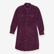 Lands End Purple Cord Shirt Dress