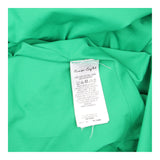 Shirt Dress Emerald Green Tonal Floral Tie Waist