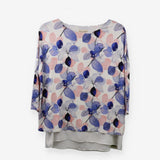 Printed Jersey Top – Laina Leaf Pattern