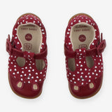 Shoes first walkers pink white hearts