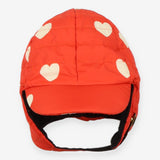 Insulator All Over Hearts Print Hat Red
