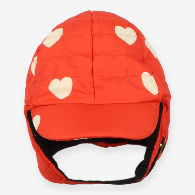 Insulator All Over Hearts Print Hat Red