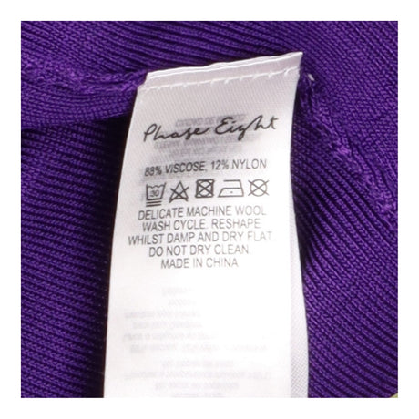 Deep Purple Fine Knit Open Cropped Shr