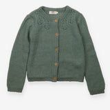 Cyrillus Mohair Green Knit Cardigan
