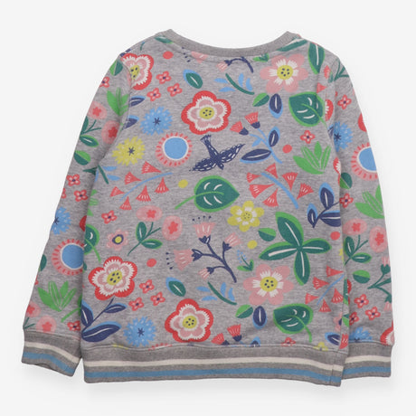 Grey sweatshirt with flowers