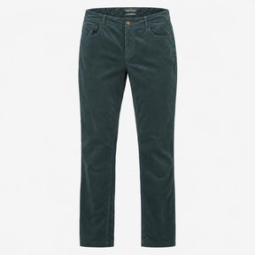 Cord Trousers Fine Needlecord Slim Leg Grey