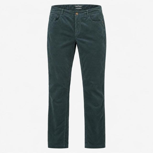 Cord Trousers Fine Needlecord Slim Leg Grey