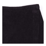 Mini Skirt Black Cord Textured A-Line