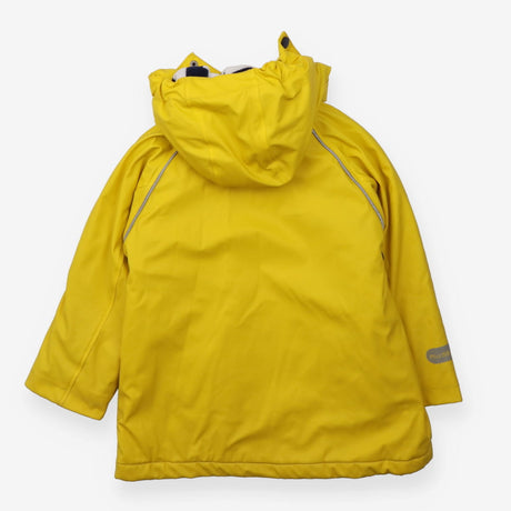 Raincoat yellow with fleece hood