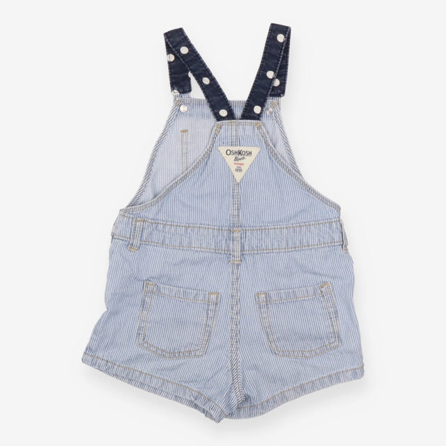 Dungaree shortie denim stripe