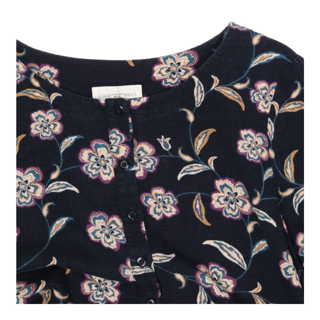 Seasalt Cornwall Marble Flower Floral Midi Dress B