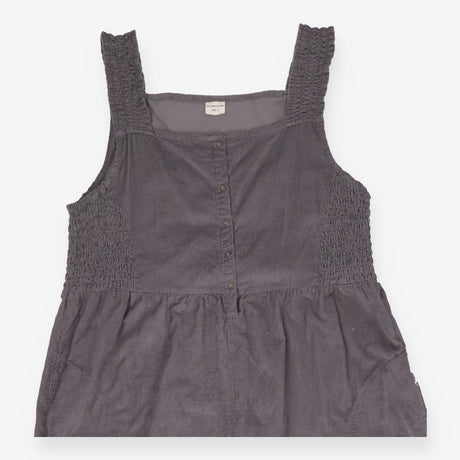Alice Cord Jumpsuit Grey | Smocked Straps