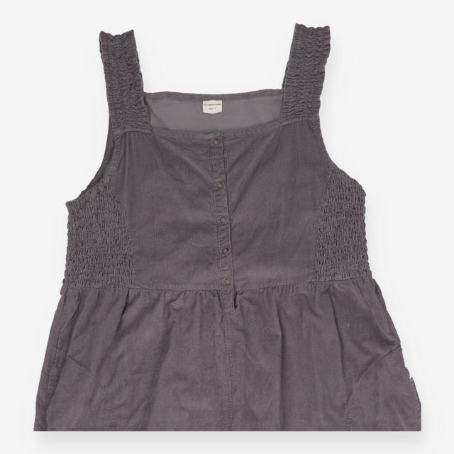 Alice Cord Jumpsuit Grey | Smocked Straps