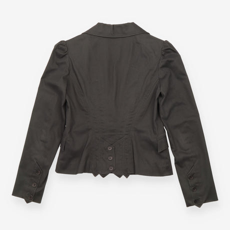 Reiss Dark Charcoal Fine Pinstripe Tailored Blazer