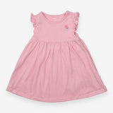 Dress Frill Sleeve pink - Happy