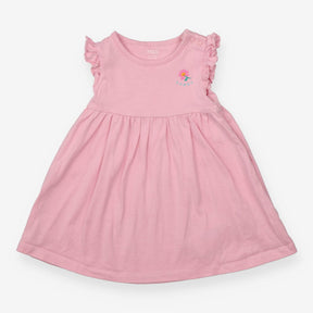 Dress Frill Sleeve pink - Happy