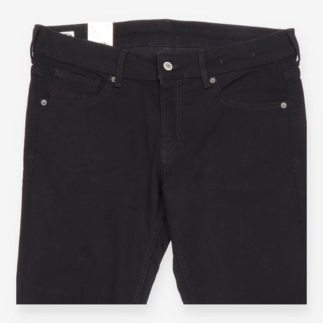 Jeans Black Rinse Mid Rise Slim Fit