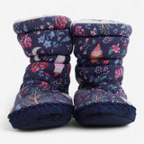 Navy Woodland Slipper Boots