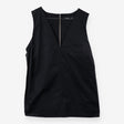 Black 100% Cotton Smart Sleeveless Vest Top