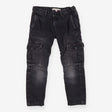 Trousers grey soft cord cargo
