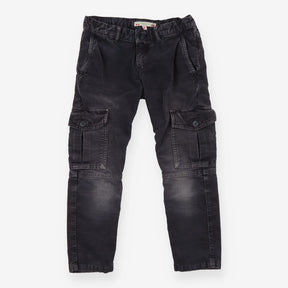 Trousers grey soft cord cargo