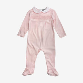 Pink Smocked Sleepsuit