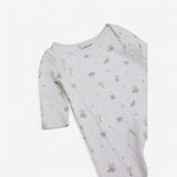Sleepsuit White with Cream Jungle Animals