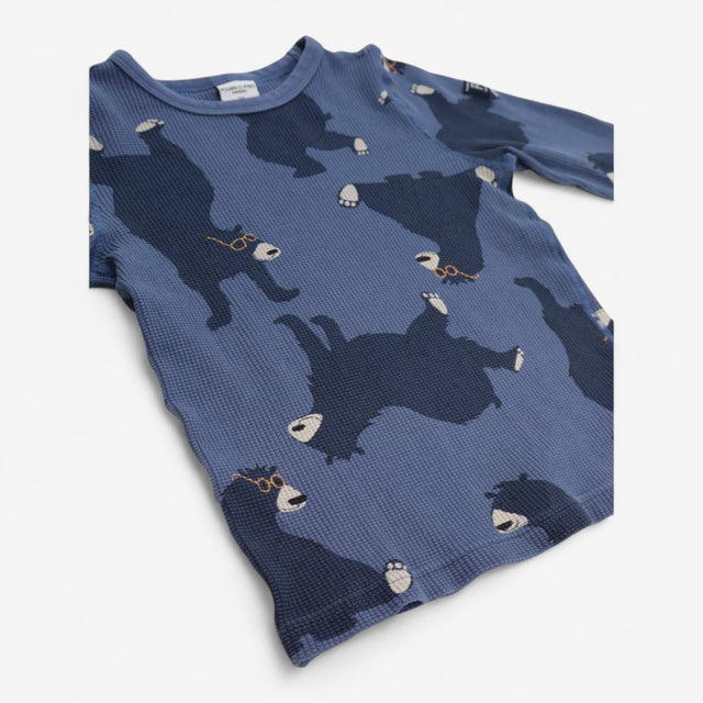 T-shirt Waffle Long Sleeve Dancing Bears