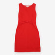 Boden Bright Red V Neck Bow Waist Sleeveless Dress