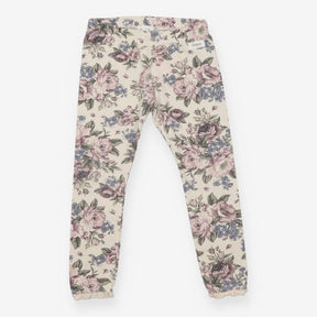 Cream Roses Leggings