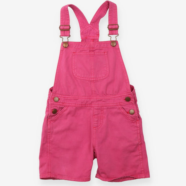 Pink shortie dungarees