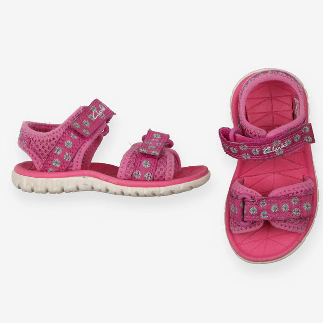Pink velcro sandals