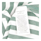 Green & Cream Striped Button Through Midi Shirt Dr