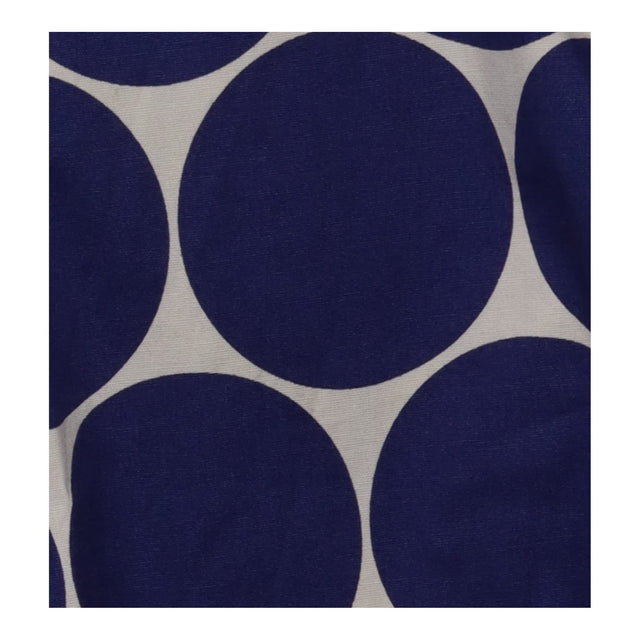Shirt Dress Navy White Polka Dot Cotton Stretch Be