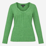Jumper Scoop Neck Cashmere Blend Green